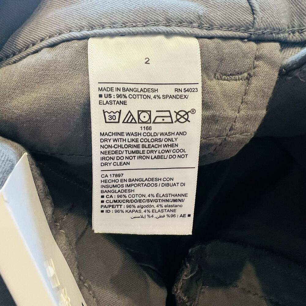 Old Navy Women Pixie Ankle Pants Cotton Dark Wash Heather Gray Size 2 (A0127) - Picture 6 of 6